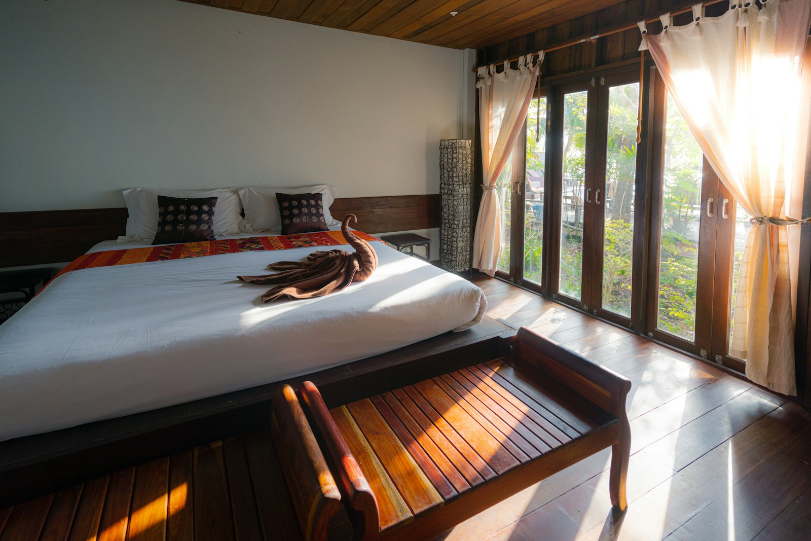 An elegant private care suite with warm natural light